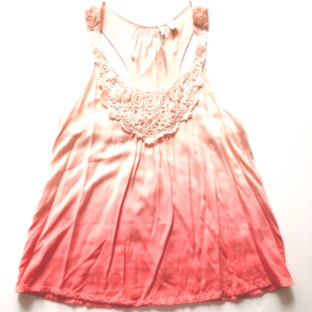LC Lauren Conrad Coral Ombre Tank - Picture 5 of 5